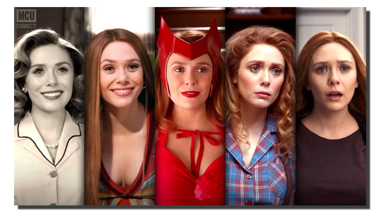 Wanda Maximoff en seis épocas/capitulos diferentes